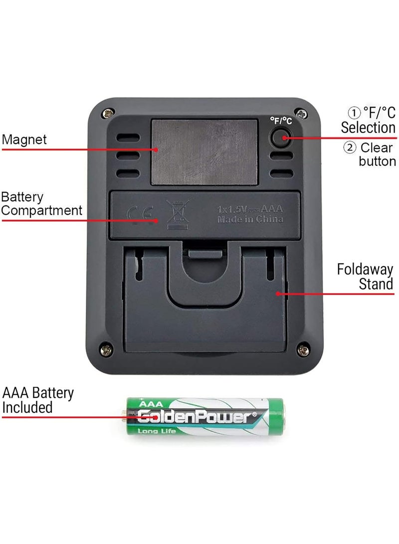 ThermoPro TP50 مقياس رطوبة رقمي مقياس حرارة داخلي مقياس حرارة الغرفة ومقياس الرطوبة مع مراقب درجة الحرارة والرطوبة - Image 2